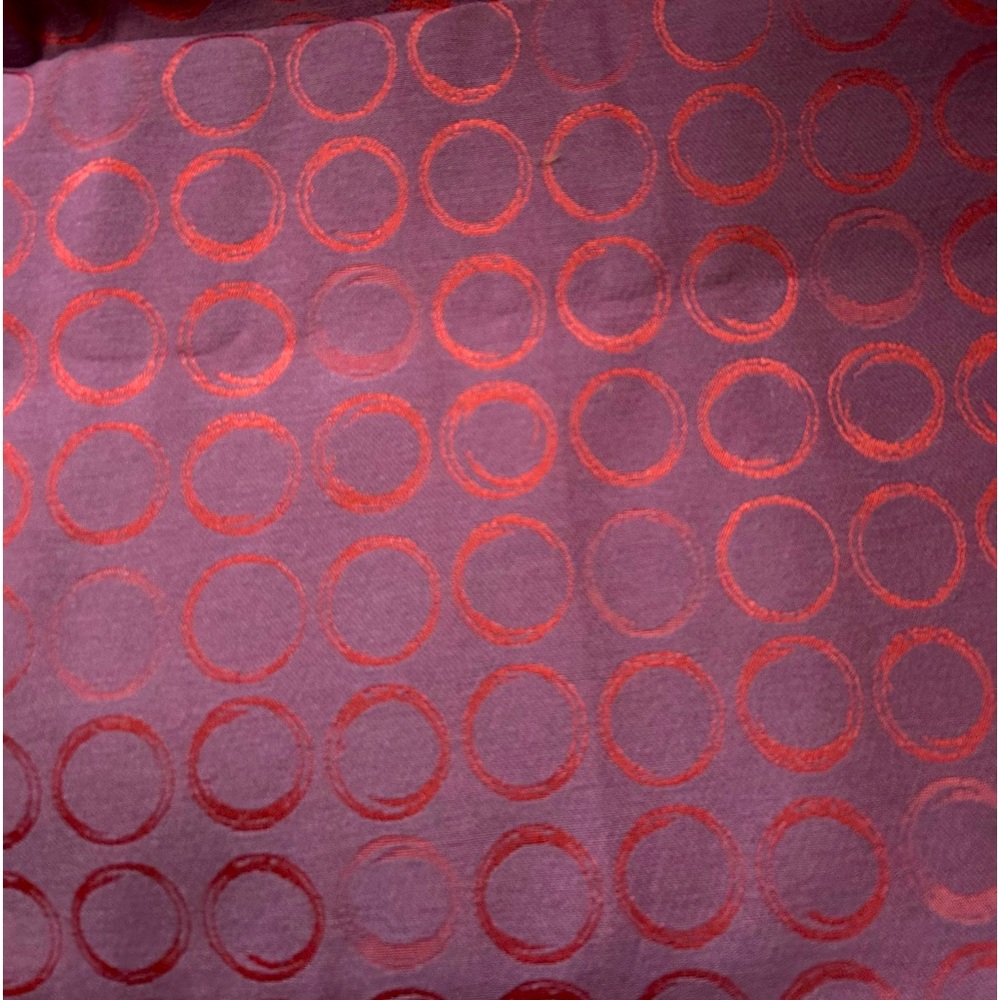 Maroon burgundy wine upholstery fabric circles geometric artistic